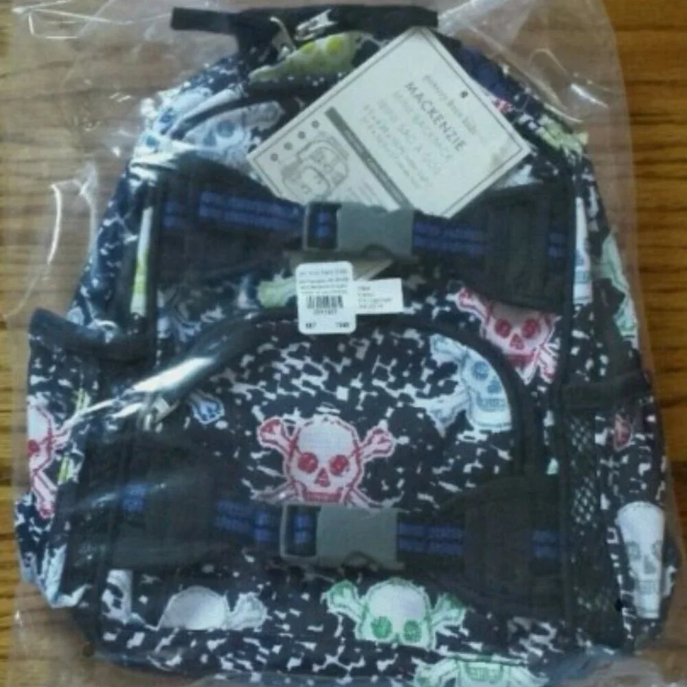 NEW Pottery Barn Kids Mackenzie Mini - Pirate Skull Grafitti
